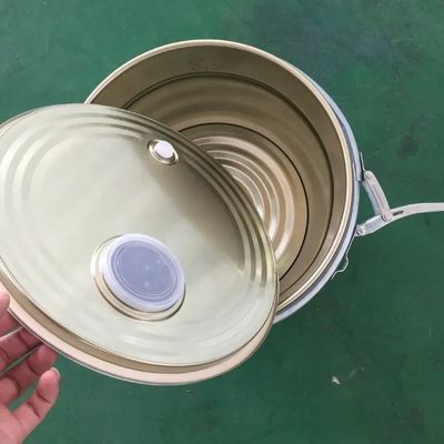 دلو معدني آمن الغذاء 5 جالون 0.28-0.42mm